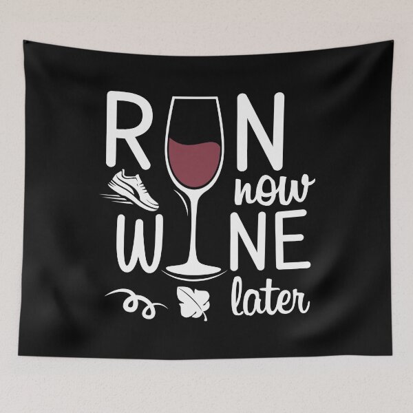 Item preview, Run Now Wine Later Dark designed and sold by SNKV-Creations.