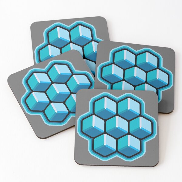 Item preview, Hypnotic Cubes- Aqua Palette designed and sold by Radial Designs.
