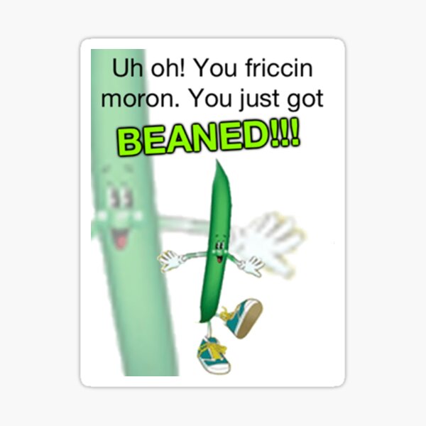 Beaned Sticker By Seryst Redbubble