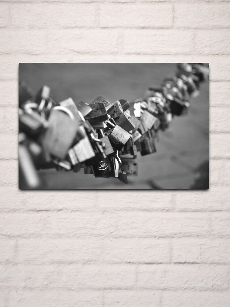 Thumbnail 2 of 4, Metal Print, A few locks designed and sold by Tiffany Dryburgh.