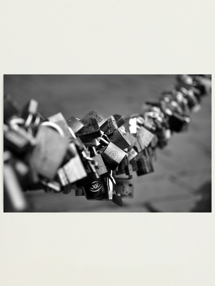 Thumbnail 2 of 3, Photographic Print, A few locks designed and sold by Tiffany Dryburgh.