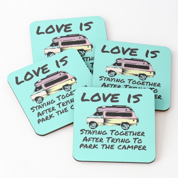 Item preview, Funny Traveling Couple Gift,Love is Staying Together After Parking the Camper,funny backpackers lovers birthday gift designed and sold by Rassitni.