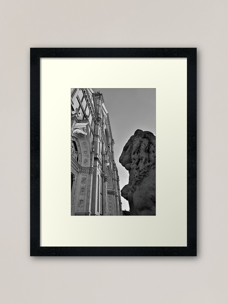 Alternate view of Guarding Santa Croce Framed Art Print