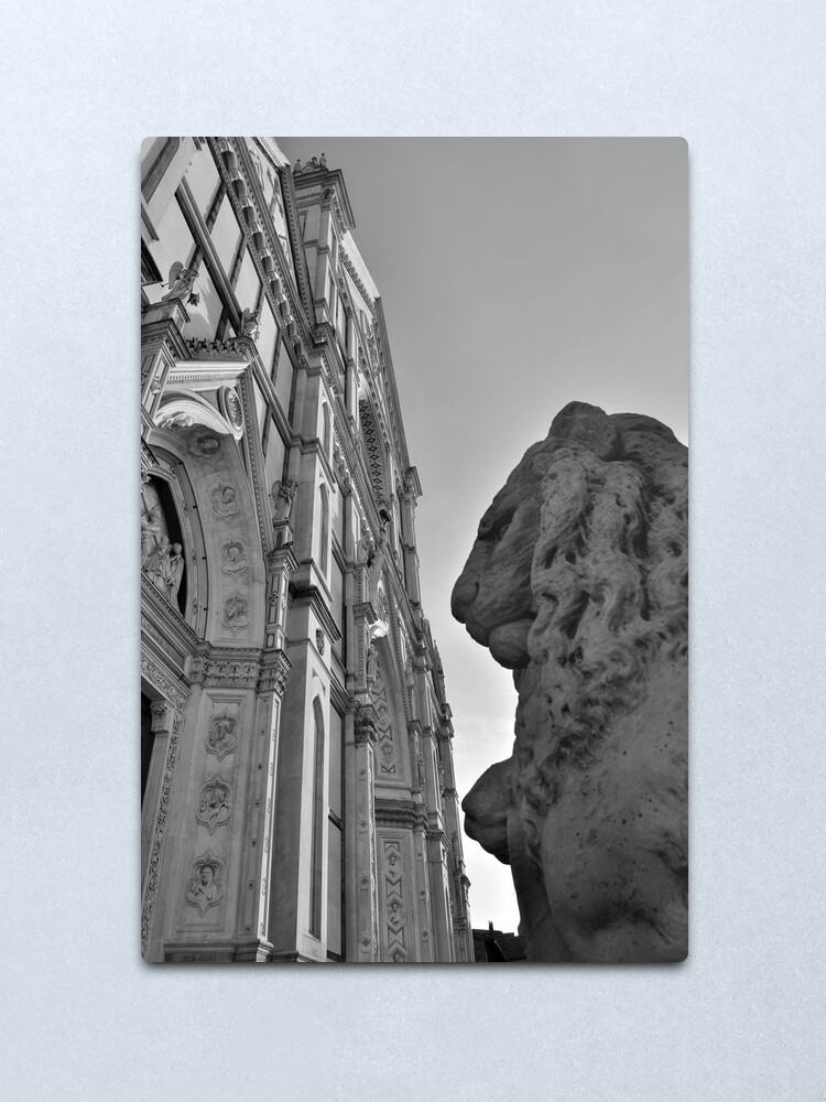 Alternate view of Guarding Santa Croce Metal Print