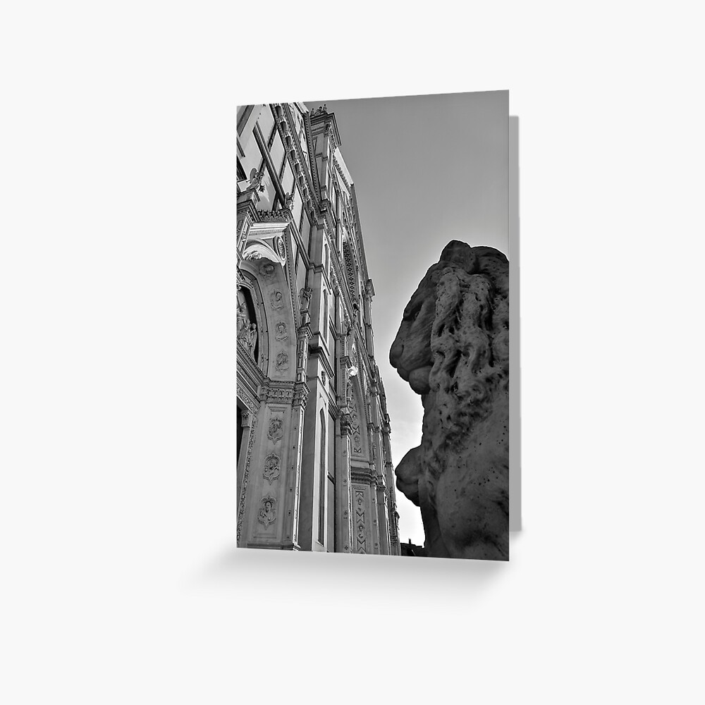 Guarding Santa Croce Greeting Card