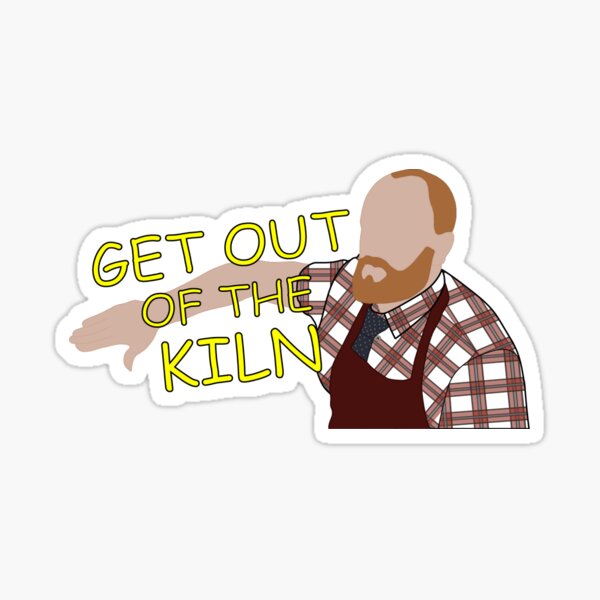 Get Out of the Kiln! Aunty Donna Sticker