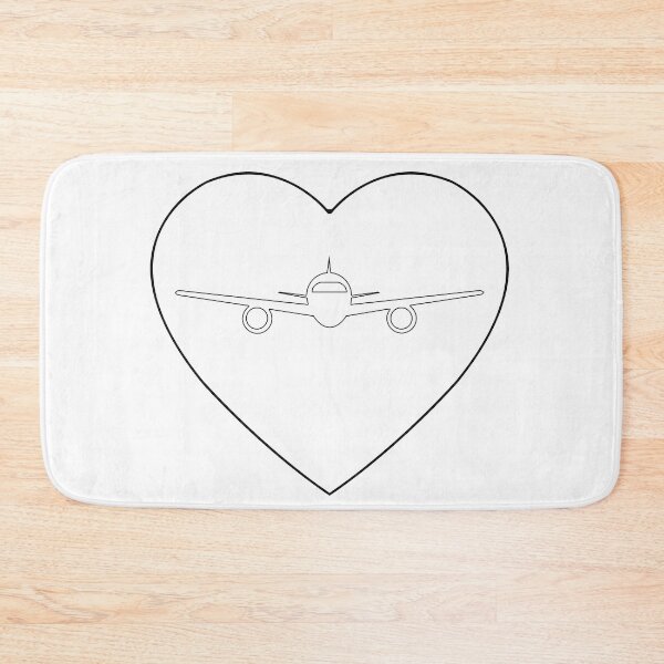 Item preview, Plain Heart and Plane Stencil designed and sold by StencilGifts.