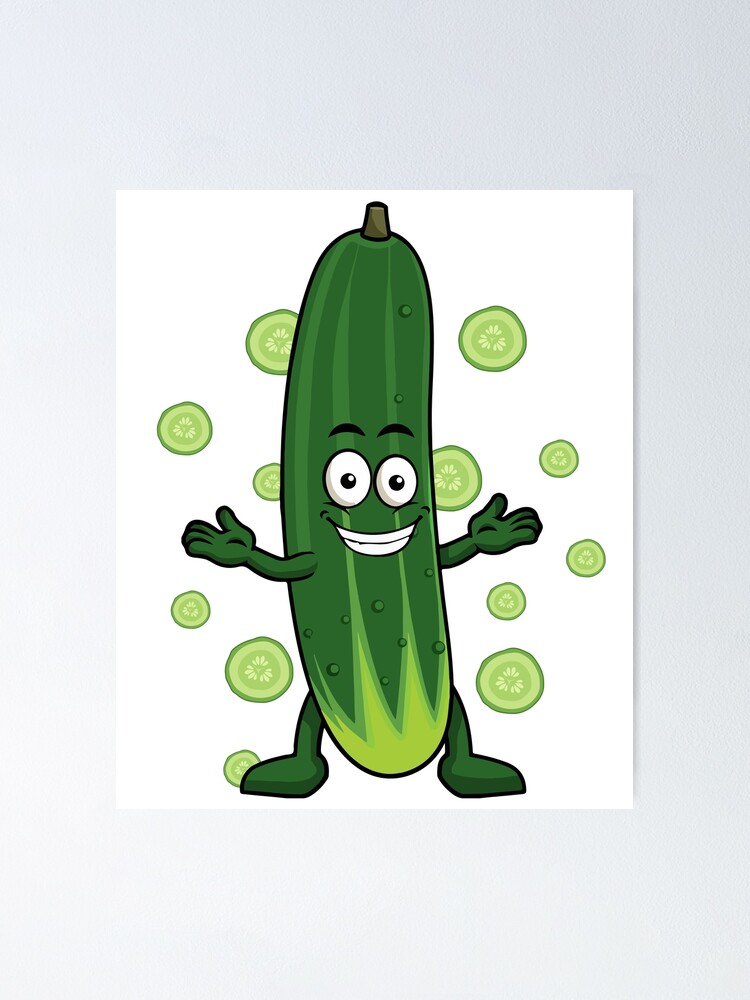 Cute funny cartoon cucumber Cute funny cartoon cucumber