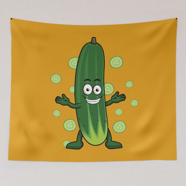 Item preview, Cute funny cartoon cucumber designed and sold by DanZla.