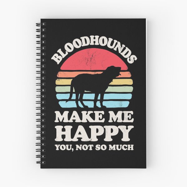 Artikelvorschau, Bloodhounds machen mich glücklich Sunset Retro Shirt für Männer Frauen Jungen Mädchen Kinder Hundeliebhaber Geschenke entworfen und verkauft von LiqueGifts.