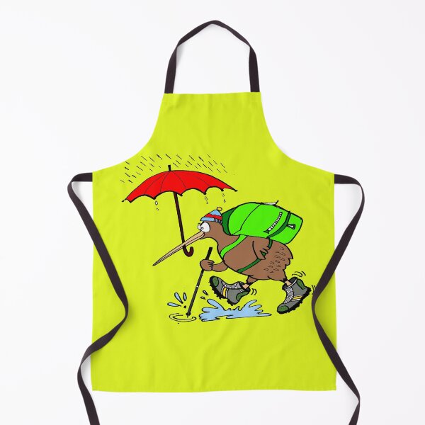 Item preview, Adorable cartoon of kiwi bird carrying umbrella in rain designed and sold by Al Benge.