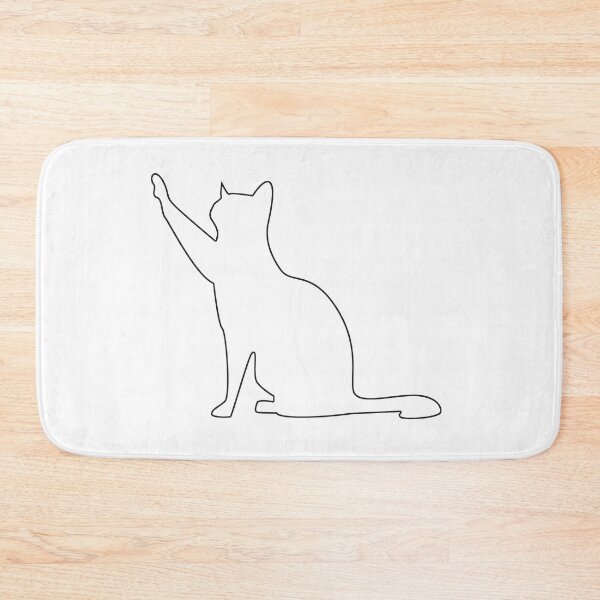 Item preview, Plain Cat Hi-Five Stencil designed and sold by StencilGifts.
