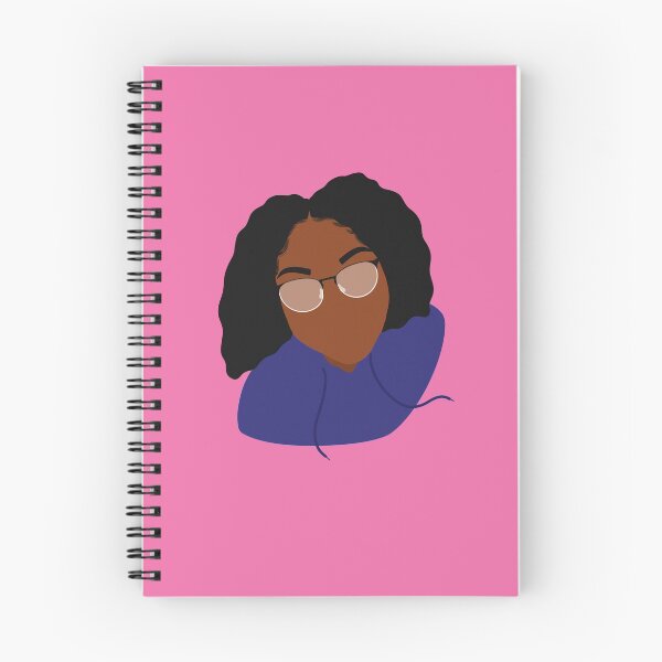 Item preview, Purple Curly Hair Portrait Illustration - in Pink designed and sold by SheGamerxo.
