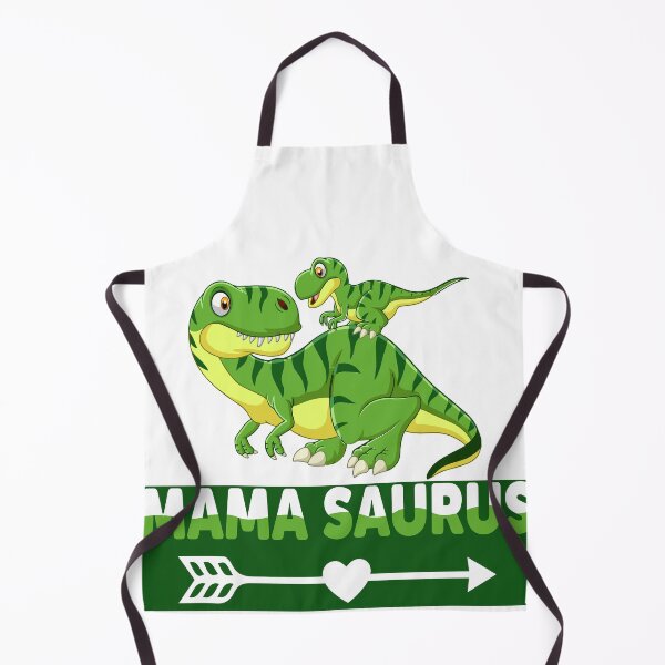 Item preview, Mamasaurus Dino green with baby dino on back - white background designed and sold by MagicStrawberry.