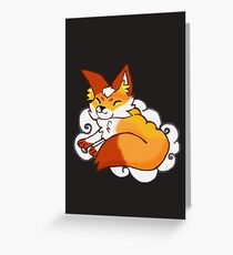 fox on a cloud Greeting Card