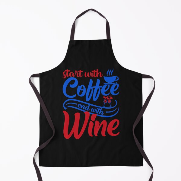 Item preview, Start With Coffee End With Wine Funny Quote designed and sold by DesignHouse07.