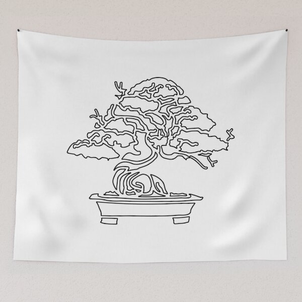 Item preview, Plain Bonsai Stencil designed and sold by StencilGifts.
