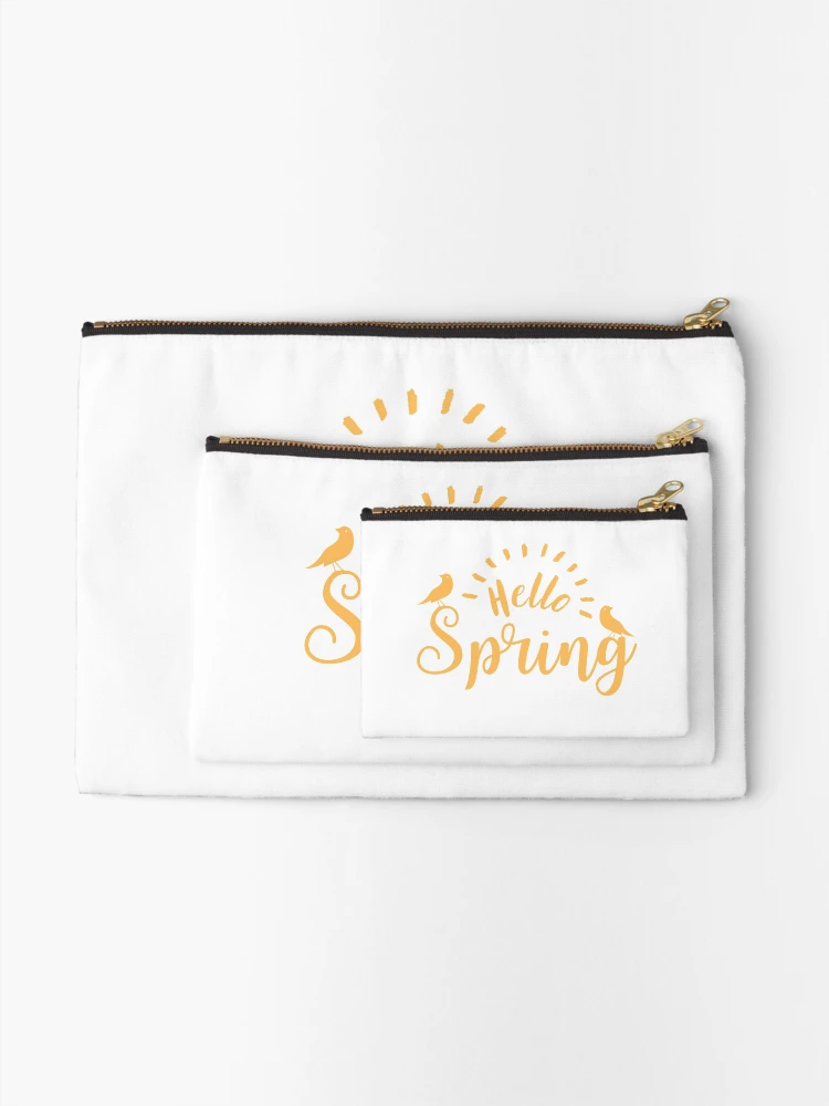 Thumbnail 2 of 4, Zipper Pouch, Hello Spring | Spring | Spring Lover | Spring Clean designed and sold by Presto Prints Design.