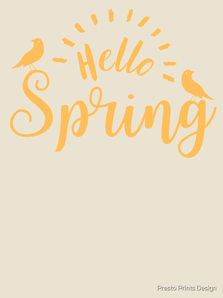 Thumbnail 4 of 4, Relaxed T-Shirt, Hello Spring | Spring | Spring Lover | Spring Clean designed and sold by Presto Prints Design.