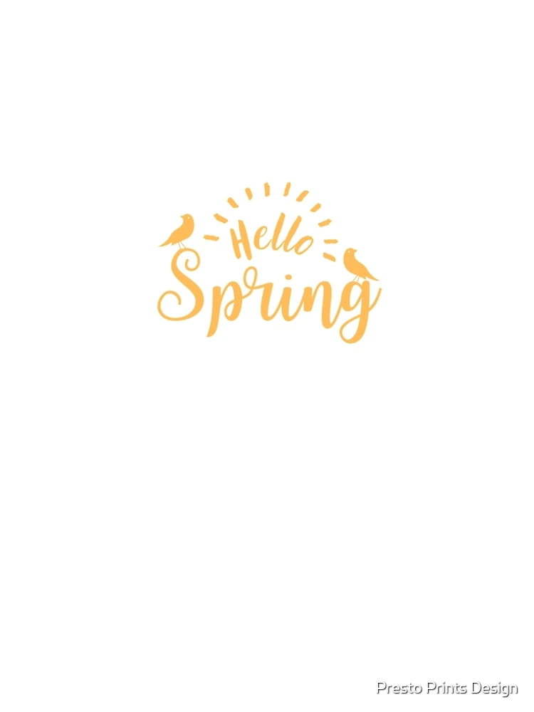Thumbnail 5 of 5, A-Line Dress, Hello Spring | Spring | Spring Lover | Spring Clean designed and sold by Presto Prints Design.