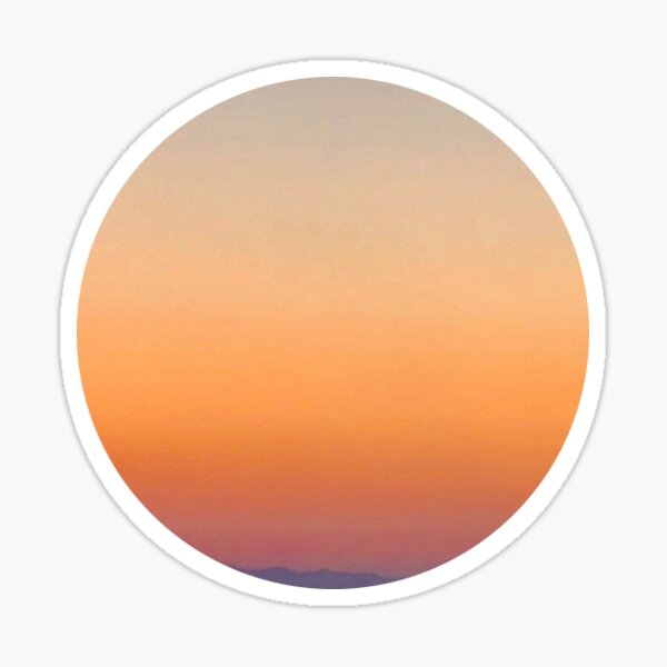 Orange Sunset Sticker