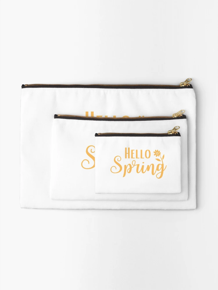 Thumbnail 2 of 4, Zipper Pouch, Hello Spring | Spring | Spring Lover | Spring Clean designed and sold by Presto Prints Design.