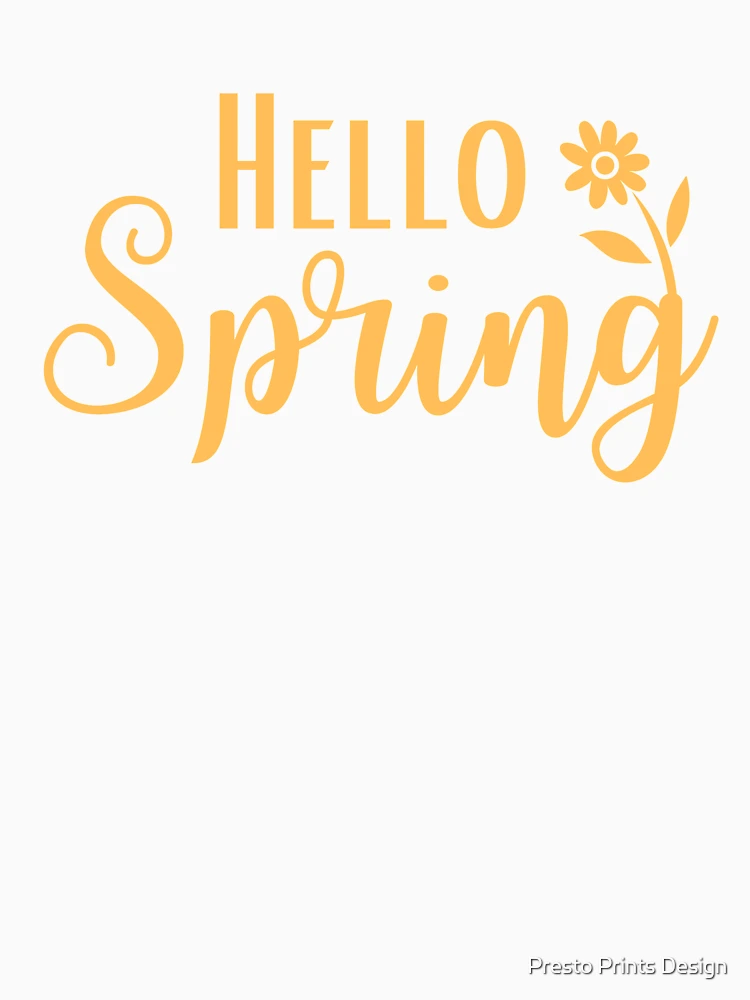 Thumbnail 7 of 7, Essential T-Shirt, Hello Spring | Spring | Spring Lover | Spring Clean designed and sold by Presto Prints Design.