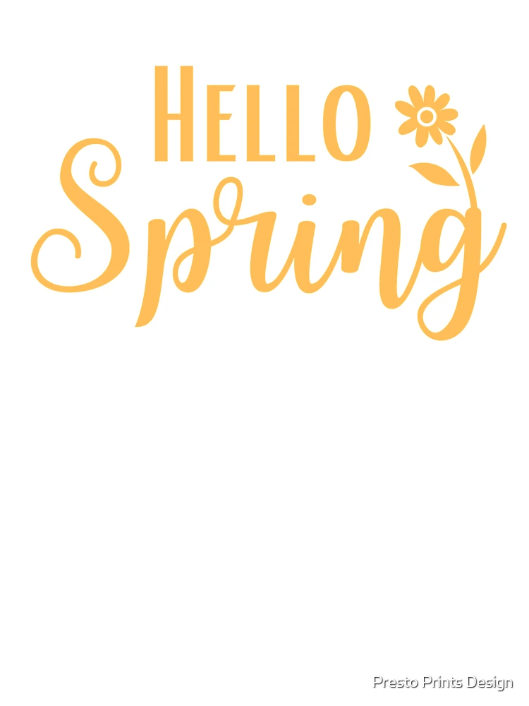 Thumbnail 4 of 4, Boxy T-Shirt, Hello Spring | Spring | Spring Lover | Spring Clean designed and sold by Presto Prints Design.