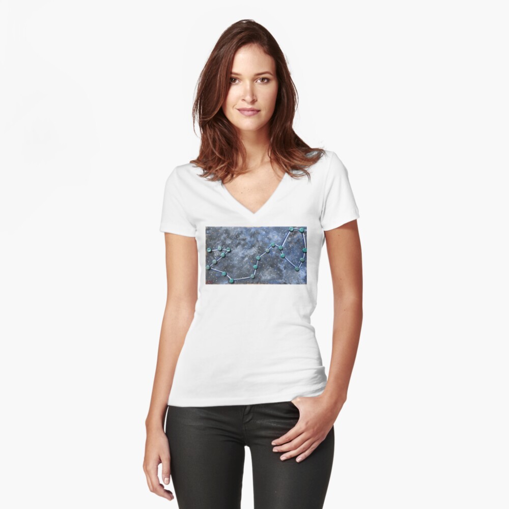 Item preview, Fitted V-Neck T-Shirt designed and sold by d33universe.
