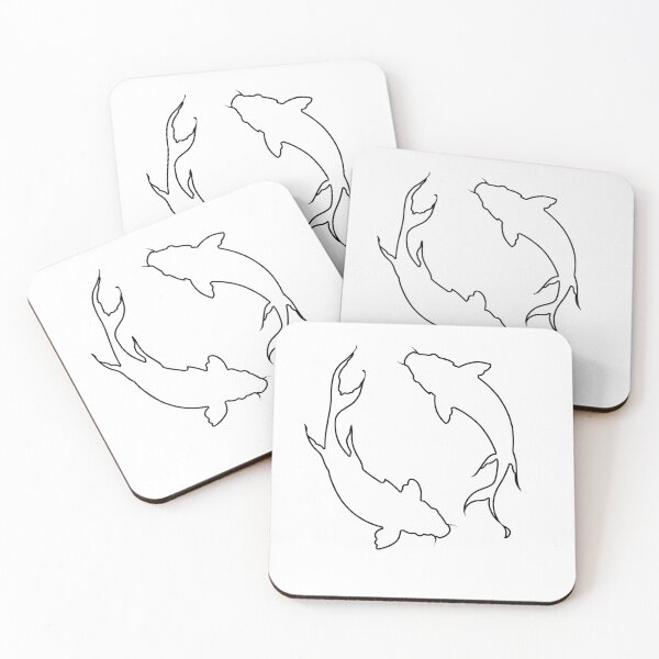 Item preview, Plain Koi Fish Stencil designed and sold by StencilGifts.