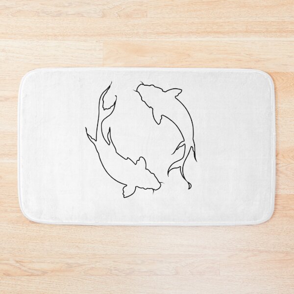 Item preview, Plain Koi Fish Stencil designed and sold by StencilGifts.