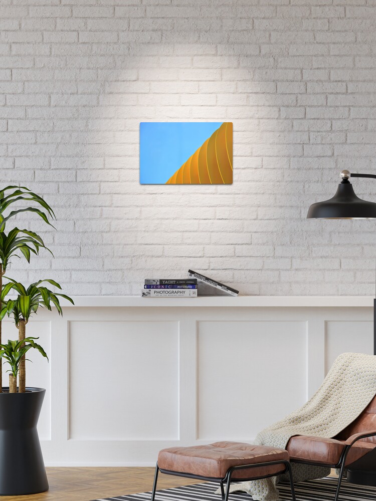 Thumbnail 1 of 4, Metal Print, Yellow Waves designed and sold by Tiffany Dryburgh.