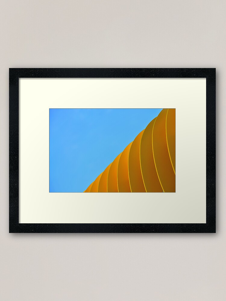 Thumbnail 2 of 7, Framed Art Print, Yellow Waves designed and sold by Tiffany Dryburgh.