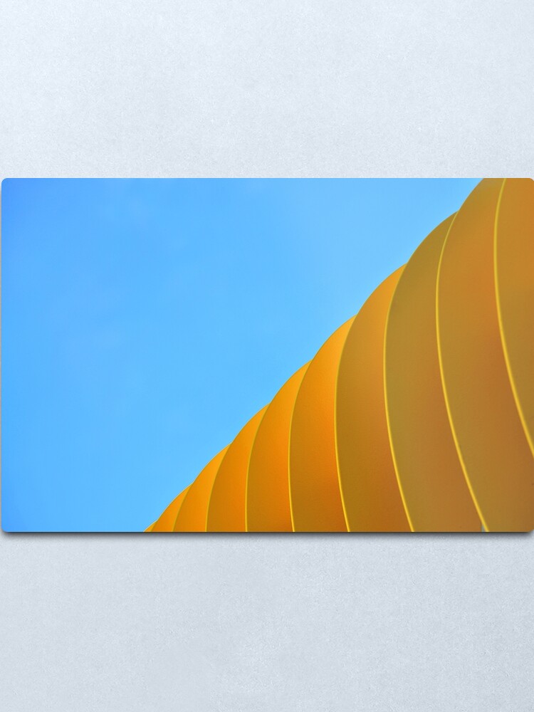 Alternate view of Yellow Waves Metal Print