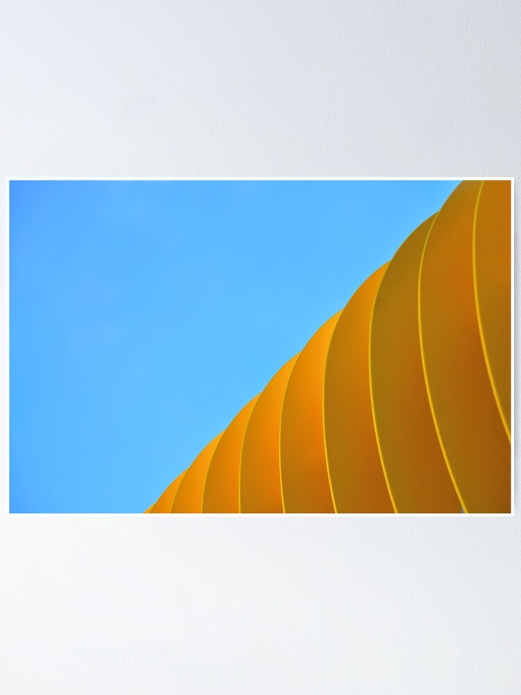 Thumbnail 2 of 3, Poster, Yellow Waves designed and sold by Tiffany Dryburgh.