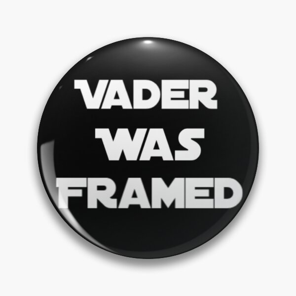 Item preview, Vader Was Framed In White On Black Background designed and sold by UncleStuScience.