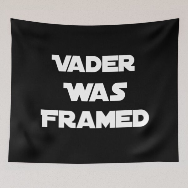 Item preview, Vader Was Framed In White On Black Background designed and sold by UncleStuScience.