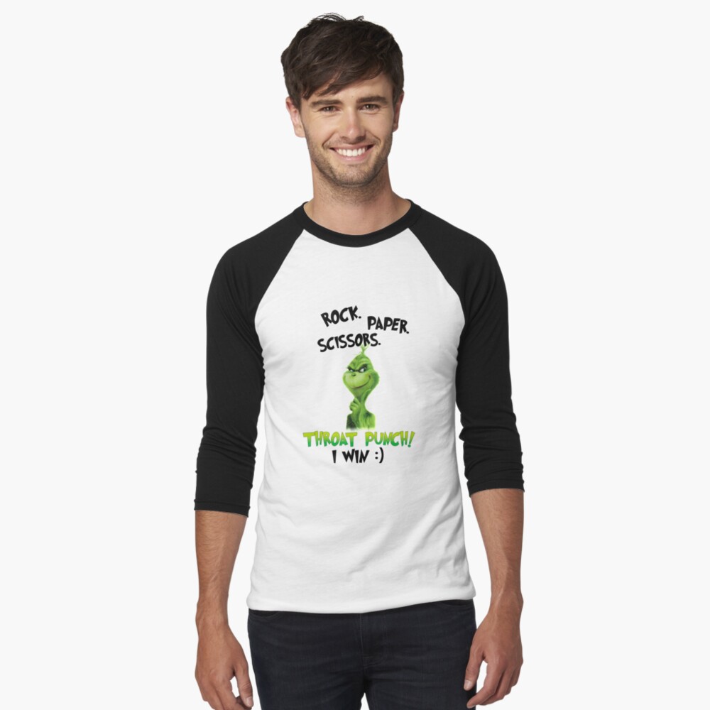 Rock Paper Scissors Throat Punch! I Win The Grinch Shirt Dr. Leggings for  Sale by KUJTVEJB