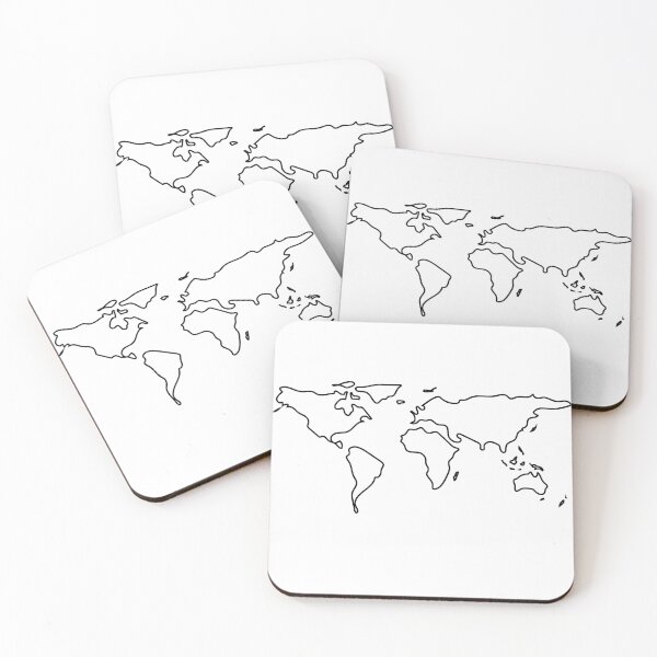 Item preview, Plain Continent Stencil  designed and sold by StencilGifts.