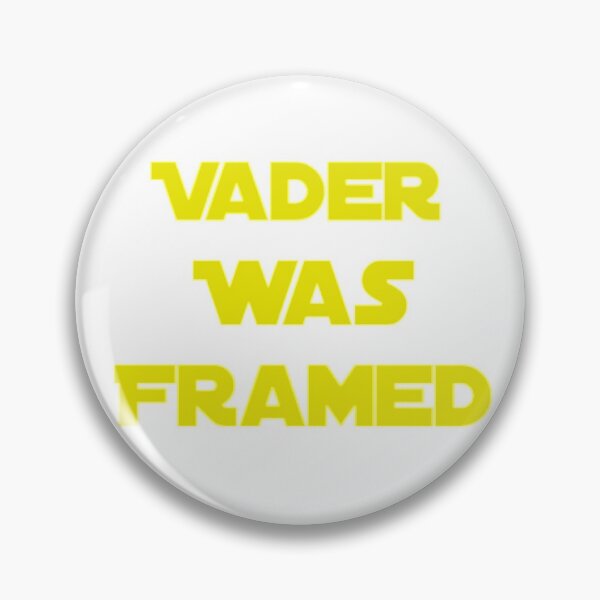 Item preview, Vader Was Framed In Yellow On White Background designed and sold by UncleStuScience.