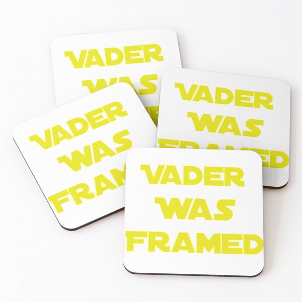 Item preview, Vader Was Framed In Yellow On White Background designed and sold by UncleStuScience.