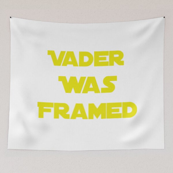 Item preview, Vader Was Framed In Yellow On White Background designed and sold by UncleStuScience.