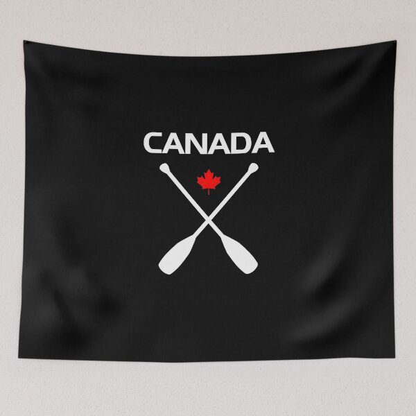 Item preview, Canada Crossed Paddle Oars Maple Leaf Dark Color designed and sold by TinyStarCanada.