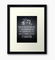 Beautiful Over There Framed Print