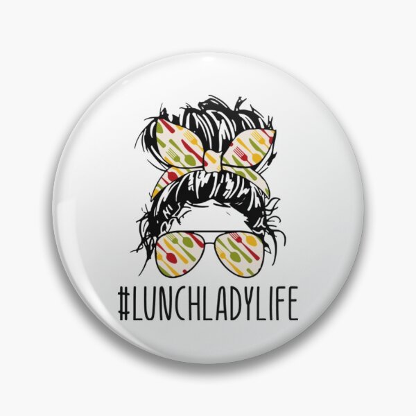 Item preview, Lunch Lady Life Messy Bun designed and sold by FajardoGrace.