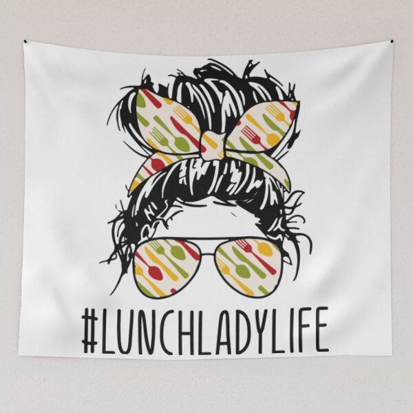 Item preview, Lunch Lady Life Messy Bun designed and sold by FajardoGrace.