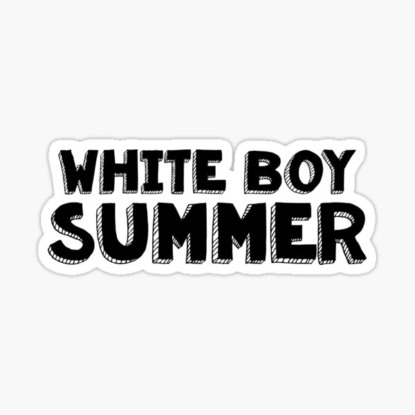 White Boy Summer Sticker