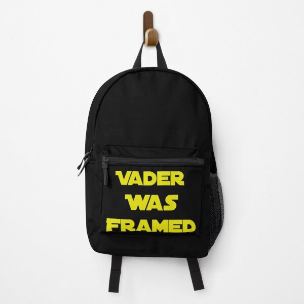 Item preview, Vader Was Framed In Yellow On Black Background designed and sold by UncleStuScience.