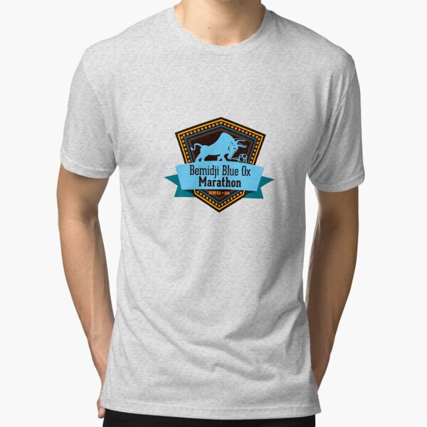 Blue Ox Marathon Shield Logo - color Tri-blend T-Shirt