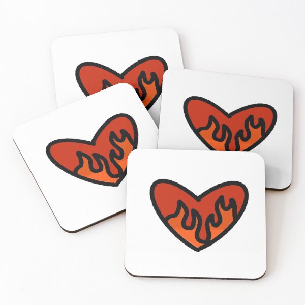 Item preview, Flaming Heart designed and sold by cutedesigns0.